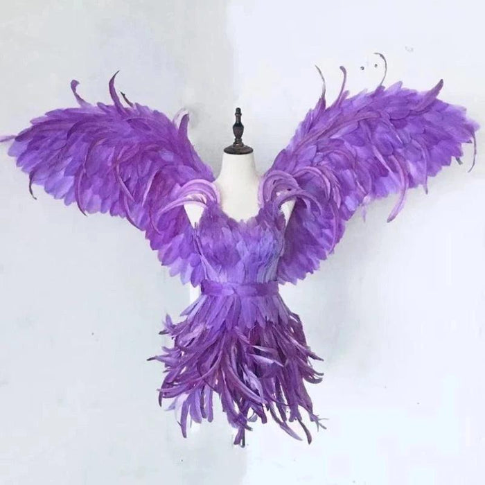 Radiant Golden Feathered Fairy Wings - Perfect for Halloween, Cosplay, and Stylish Dress-Up Events for Girls