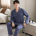 Chic Korean Unisex Cotton Sleepwear Set for Luxurious Comfort