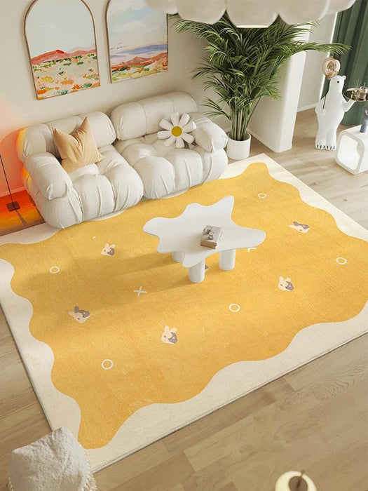 Whimsical Kids' Cartoon Plush Area Rug - Soft and Snuggly Floor Carpet