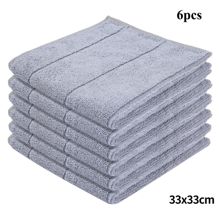 Homaxy Ultra-Soft 6-Pack Microfiber Cleaning Towels - Multi-Purpose Kitchen Essentials