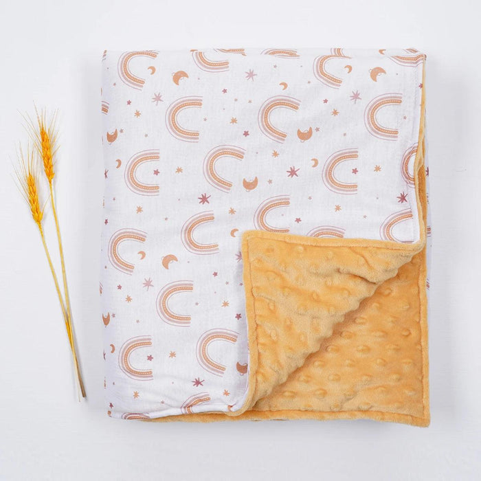 Luxurious Minky Dot Infant Swaddle Blanket - Unisex Comfort Wrap