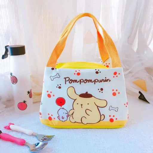 Sanrio Character Cozy Lunch Bag - Cute Insulated Tote Featuring Keroppi, My Melody & Badtz Maru for School and Office