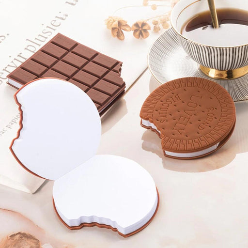 Chocolate Delight Scented Sticky Notes - Playful Memo Pad for Creative Inspiration