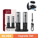 One-Handed USB Rechargeable Electric Spice Grinder Set with Adjustable Coarseness