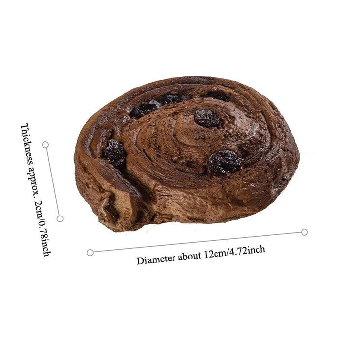 Realistic Caramel Cocoa Bread Model