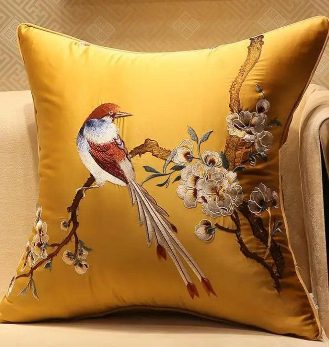 45x45/50x35cm Chinese Traditional Embroidered Bird Cushion Cover