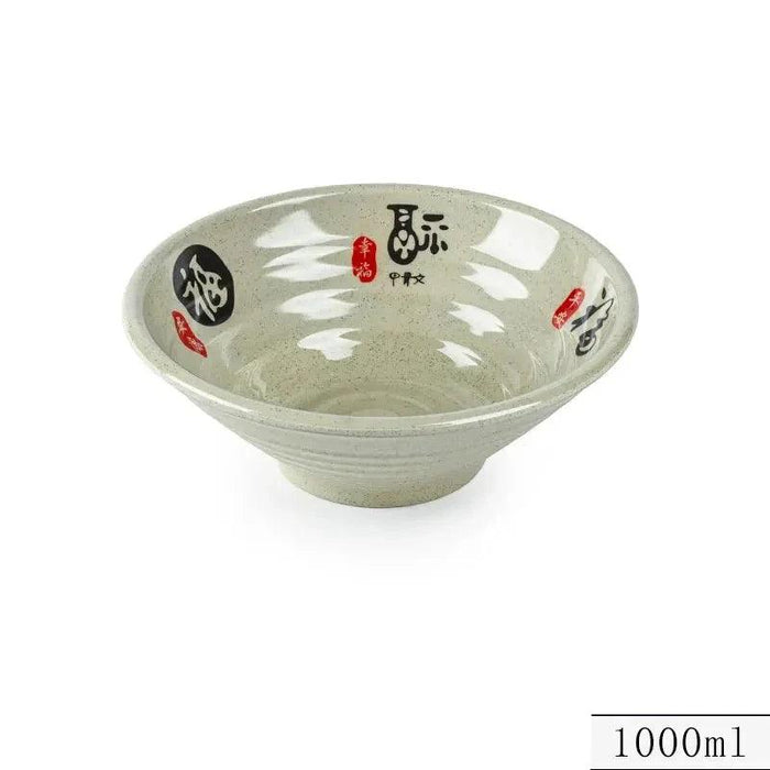 Chic Melamine Bowl for Ramen and Salad – Perfect for Home and Restaurant Use