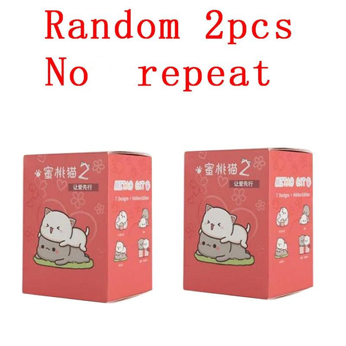 Mitao Enchanted Lucky Cat Surprise Boxes - Charming Collectible Figurines for Whimsical Home Decor