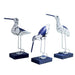 Set of Three Exquisite Wooden Seagulls for Nautical Home Decoration