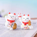 Charming Mini Maneki Neko Waving Cat Figurine - Good Luck Home Accent and Gift