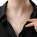 Personalized 18K Gold Plated Arabic Name Necklace in 925 Sterling Silver