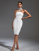 Elegant White Halter Neck Bandage Dress: A Wardrobe Essential for Glamorous Nights