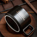 Elegant American Heritage Ceramic Coffee Cup Set with Walnut Cup Holder and Gift Box