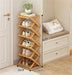 Elegant Expandable Bamboo Shoe Storage Rack with Customizable Tier Options