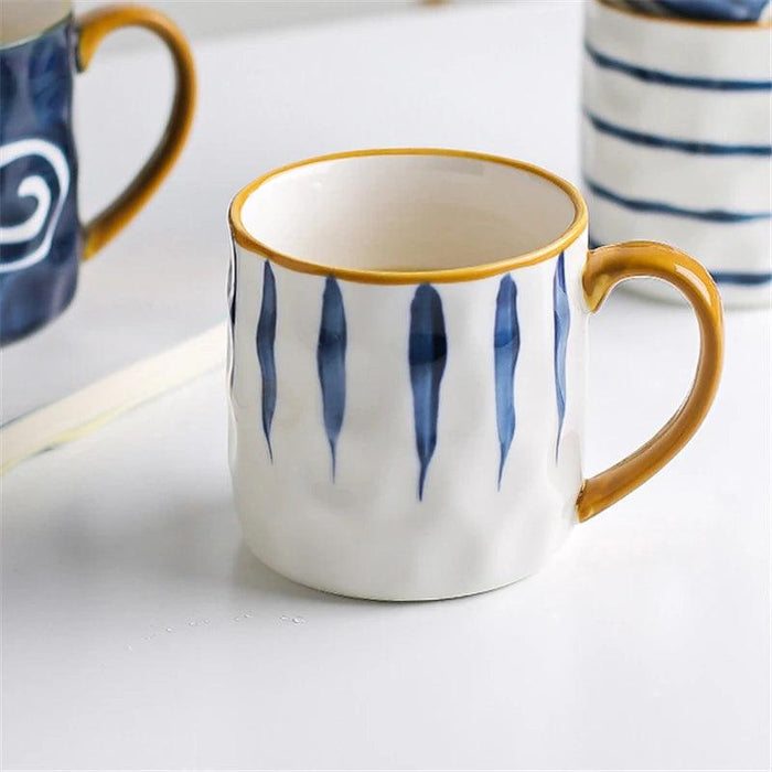 Nordic Elegance: Lovely Girl Insulated Ceramic Mug Set