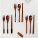 Sleek Wooden Utensils Set for Effortless Gourmet Cooking