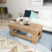 Rustic Reclaimed Wood Coffee Table for Farmhouse Living