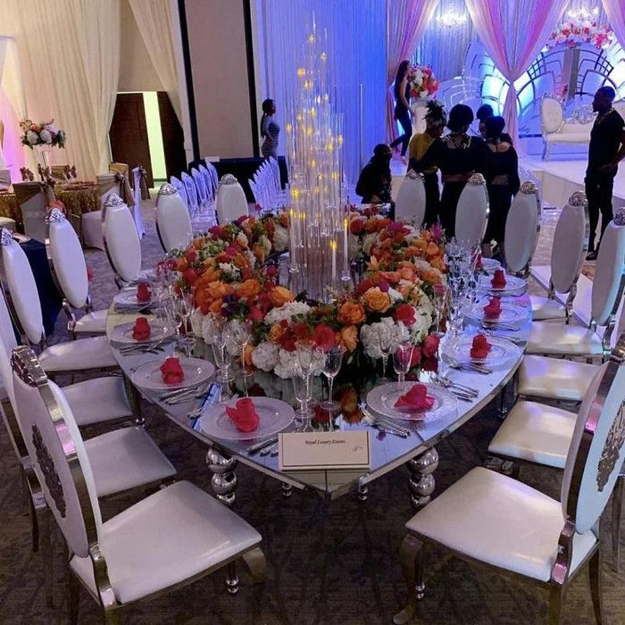 Elegant Extra-Long Wedding Dining Table