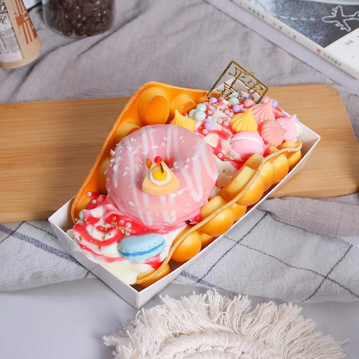 Artificial Egg Puff Cup Model - 1PC Lifelike Fake Food Decor for Photography