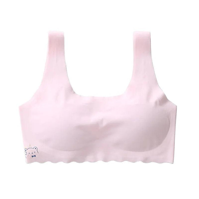 Summer Girls' Breathable Solid Color Training Bras