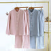 Couples' Deluxe Four-Layer Cotton Sleep Sets - Ultimate Comfort Pajamas