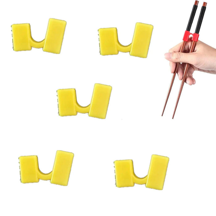 Set of 5 Easy-to-Use Reusable Chopstick Training Helpers - Perfect for Mastering Dining Skills