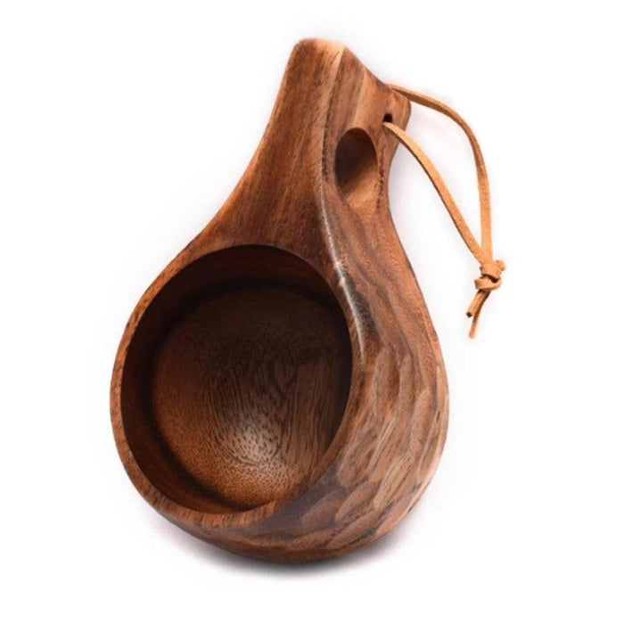 Acacia Wood Kuksa Mug - 210ml Outdoor Coffee & Milk Drinkware