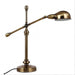 Retro Industrial Bronze Desk Lamp with Adjustable Arm for Eye Comfort