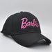 Disney Barbie Girls' Pink Embroidered Baseball Cap - Adjustable Fun Hat for Young Fashionistas