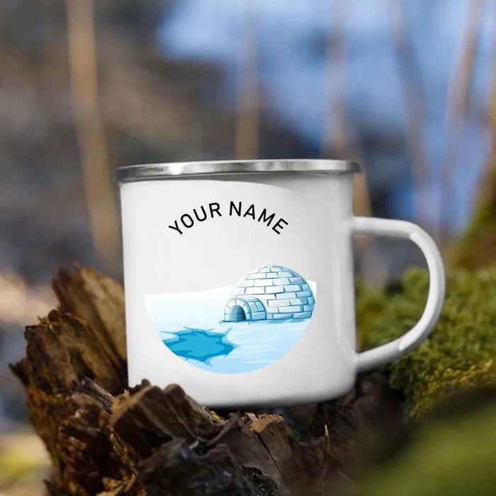 Customizable Enamel Camping Mugs for Memorable Outdoor Experiences - Personalized Coffee and Beer Cups