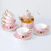 Elegant Lemon Blossom Fine Bone China Beverage Set - A Luxurious Experience for Tea and Coffee Enthusiasts