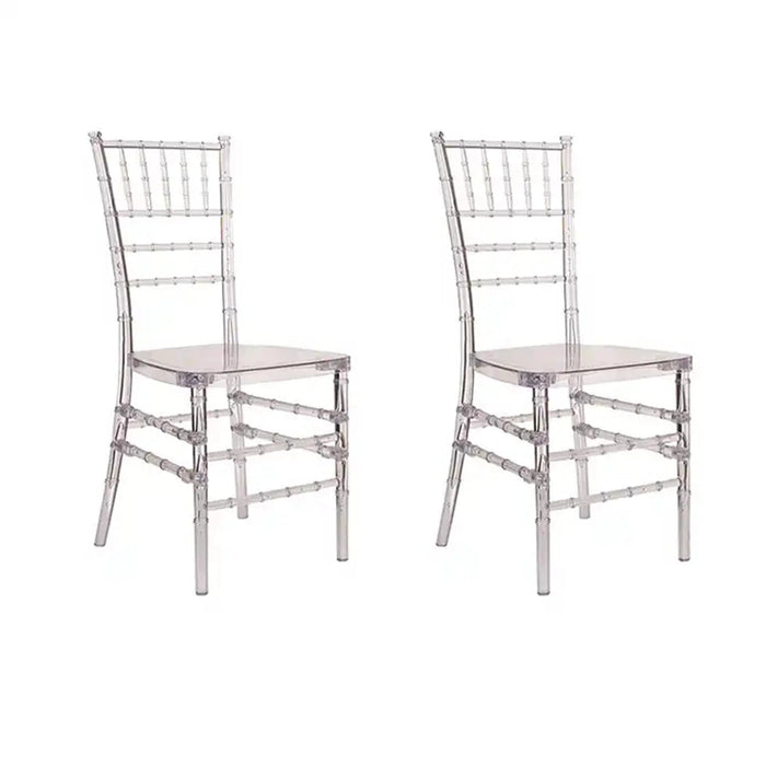 Elegant 20-Piece Transparent Acrylic Chair Set for Special Events