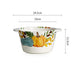 Creative Hand-painted American Ceramic Large Deep Bowl - Versatile Anti-scalding Fruit and Ice Server