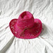 Lake Blue Western Cowboy Straw Hat Unisex with Adjustable Size