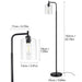 Elegant Nordic Glass and Brass LED Floor Lamp for Stylish Home and Office Lighting