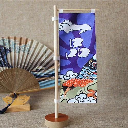 Japanese Sushi Bar Decorative Mini Knife Flags - Premium Quality Waterproof Signage for Authentic Restaurant Ambiance