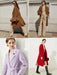 Elegant Dual-Wear Wool Tweed Overcoat for Women - Essential Winter Wardrobe