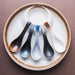 Elegant Japanese Ceramic Soup Spoon - Stylish Utensil for Dining and Culinary Delights