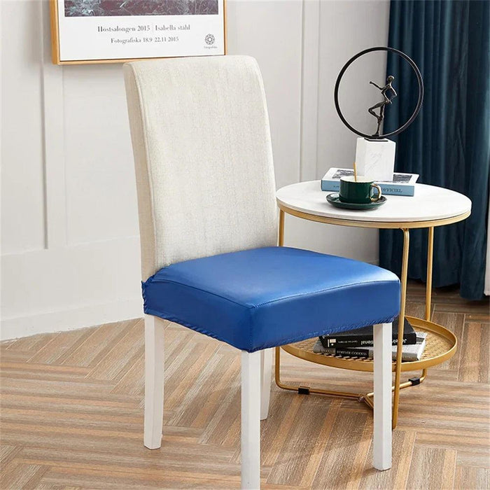 Svetanya Waterproof PU Leather Chair Covers - Elastic Slipcovers for Stylish Furniture Protection