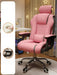 Pink Gaming Throne with Rolling Massage - Elevate Your Workspace!