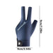 Left-Handed Billiards Glove - Three-Finger Design for Superior Performance