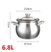 Large Capacity 304 Stainless Steel Soup Pot - Ideal Cookware for Gas and Induction Cooking