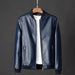 Korean Trendsetter Men's Slim Sheepskin Leather Jacket - Fashionable Fall Attire