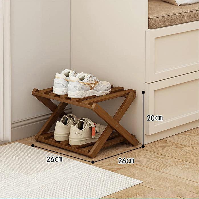 Elegant Expandable Bamboo Shoe Storage Rack with Customizable Tier Options