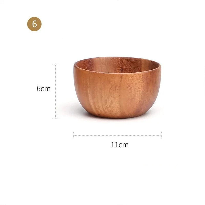 Acacia Wood Bowl Collection – Stylish Serving Solutions for Salads, Soups, and Fruits