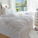 White Ruffled Seersucker Duvet Cover Set for Girls