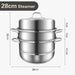 Premium 304 Stainless Steel Versatile Steamer for Healthy Cooking