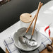 Stylish Long-Handled Japanese Wooden Ladle - Perfect for Soups and Hot Pot