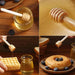 50-Piece Wooden Honey Dipper and Stirring Spoon Set for Beverages and Culinary Delights