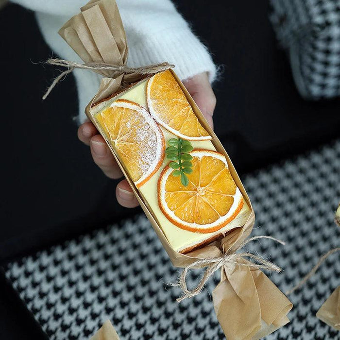 Artisan Cheese Sandwich Model with Vibrant Citrus Accents - Perfect for Home Decor and Photography Use